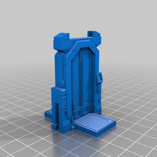 scifi solteiro porta 3D print model - Mito3D