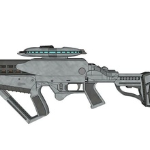 scifi bms02r phaser rifle imprimível arma faser 3d print model - Mito3D