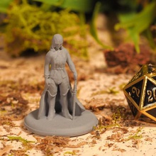 scifi elf - tabletop miniature game future stl file 3d model mini fantasy warhammer gloomhaven pathfinder critical role gaming rpg dnd dungeons dragons 3d print model - Mito3D
