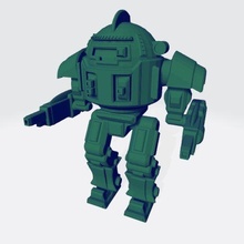 scifi retro heavy mech game tank 6mm miniatures wargaming vehicle walker tracked armor bt 3d print model - Mito3D