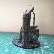 scifi ruin base material flyer architecture building ruins warhammer 40k buildings structures 3d print model - Mito3D
