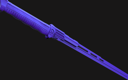 scifi espada arte stl arma cansado brinquedo suporte 3d print model - Mito3D