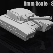 scifi tank epic scale easy print game model video 3d print model - Mito3D