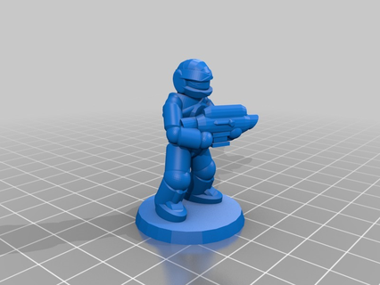 scifi soldat 3d impression 3d print model - Mito3D