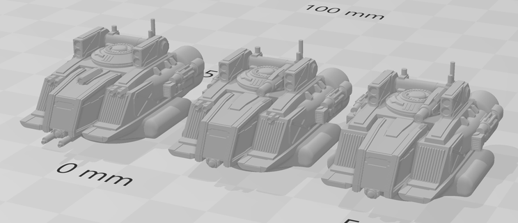 scimitar mkii medium hovertank battletech tank miniature 3d print model - Mito3D