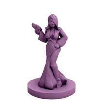 sci-noir femme fatale de 18mm escala jogo 3d print model - Mito3D
