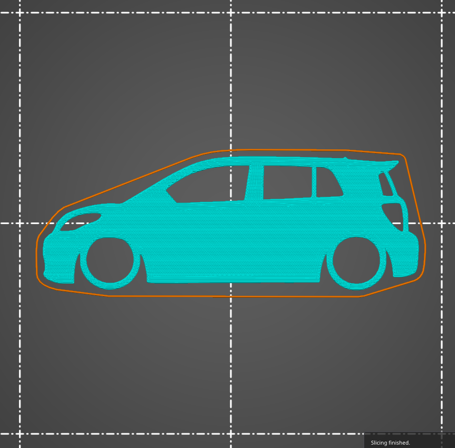 filiz xd toyota istemek kentsel kruvazör anahtar siluet gadget panczel panczeldesign 3D print model - Mito3D