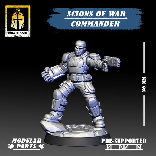 scions war commander 3D print model - Mito3D