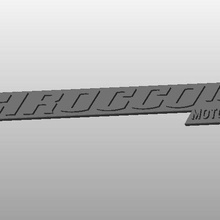 Scirocco 1300 automobilismo logotipo distintivo mk1 gt vw monograma berg copo vr6 18 20v 16v 3d print model - Mito3D
