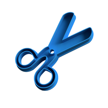 scissor cookie cutter - tool scissors cutting 3d print model - Mito3D