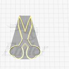 tijera corazón del cortador de la galleta casa 3d print model - Mito3D