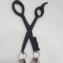 scissors comb hanger tool hairdresser hairdressing key 3d print model - Mito3D