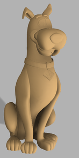 Scooby doo gizem inc tüylü 3d print model - Mito3D