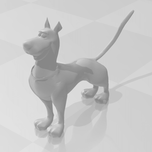 scooby doo figurine art scooby-doo film 3D print model - Mito3D