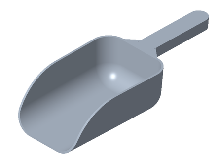 kepçe Kulp destek ev buz yapıcı Mutfak Yemek 3d print model - Mito3D