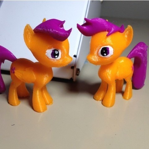 scootaloo mlp pony juego mi pequeño modelo 3D print model - Mito3D