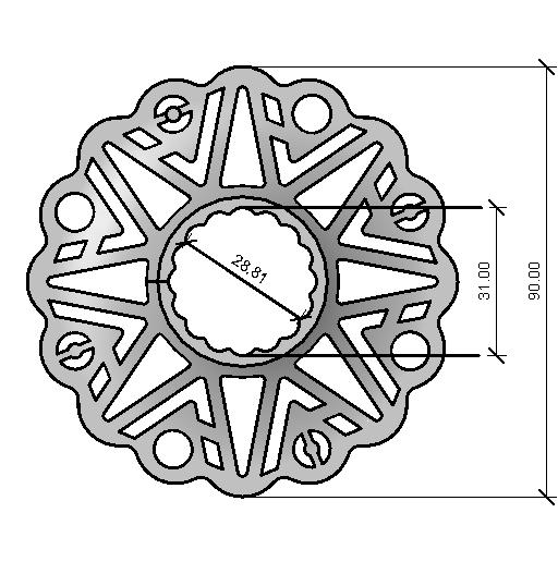 scopo parallasse ruota aria fucile pcp vicoptici 3D print model - Mito3D