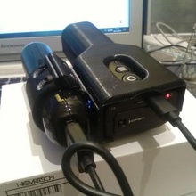 scopecam light cover incl powerbank mount 30mm runcam novritsch airsoft scope cam sniper silo 3d print model - Mito3D