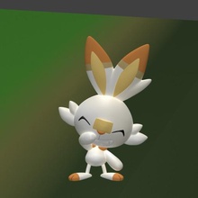 scorbunny jeu D'ici à 2020 2019 poke bunny démarreur pokemon l'anime jouet 3d print model - Mito3D
