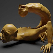 scorpid umana abominio art le creature monster umanoide orrore raccapricciante creatura 3d print model - Mito3D
