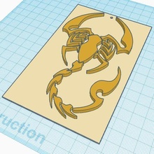 scorpio 3 art animal insect desert 3d print model - Mito3D