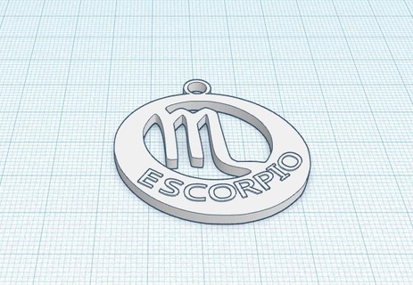 scorpio keychain 3d print model - Mito3D