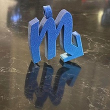 scorpio zodiac symbol pendant jewelry keychain 3d print model - Mito3D