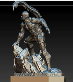 escorpião estatueta aranha homem vingador estátua quadrinho 3d print model - Mito3D