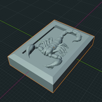 scorpion bijoux 3d print model - Mito3D