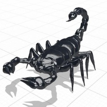 scorpion art animal insect sculpture 3d print model - Mito3D