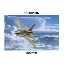 scorpion 800mm pusher-jet verschiedene rc Flugzeug Modell Fernbedienung jet pusher 3d print model - Mito3D