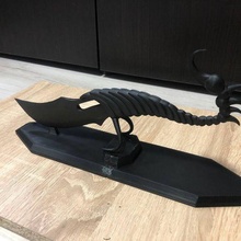 scorpion dagger art waepon blade bladed-weapon knight model game 3d printer blender 3d print model - Mito3D