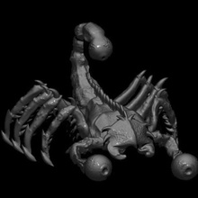 scorpion eye art fantasy animal 3d print model - Mito3D
