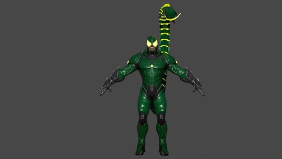 Scorpion Mac gargan armure costume 1 cosplay ventilateur art merveille 3d print model - Mito3D