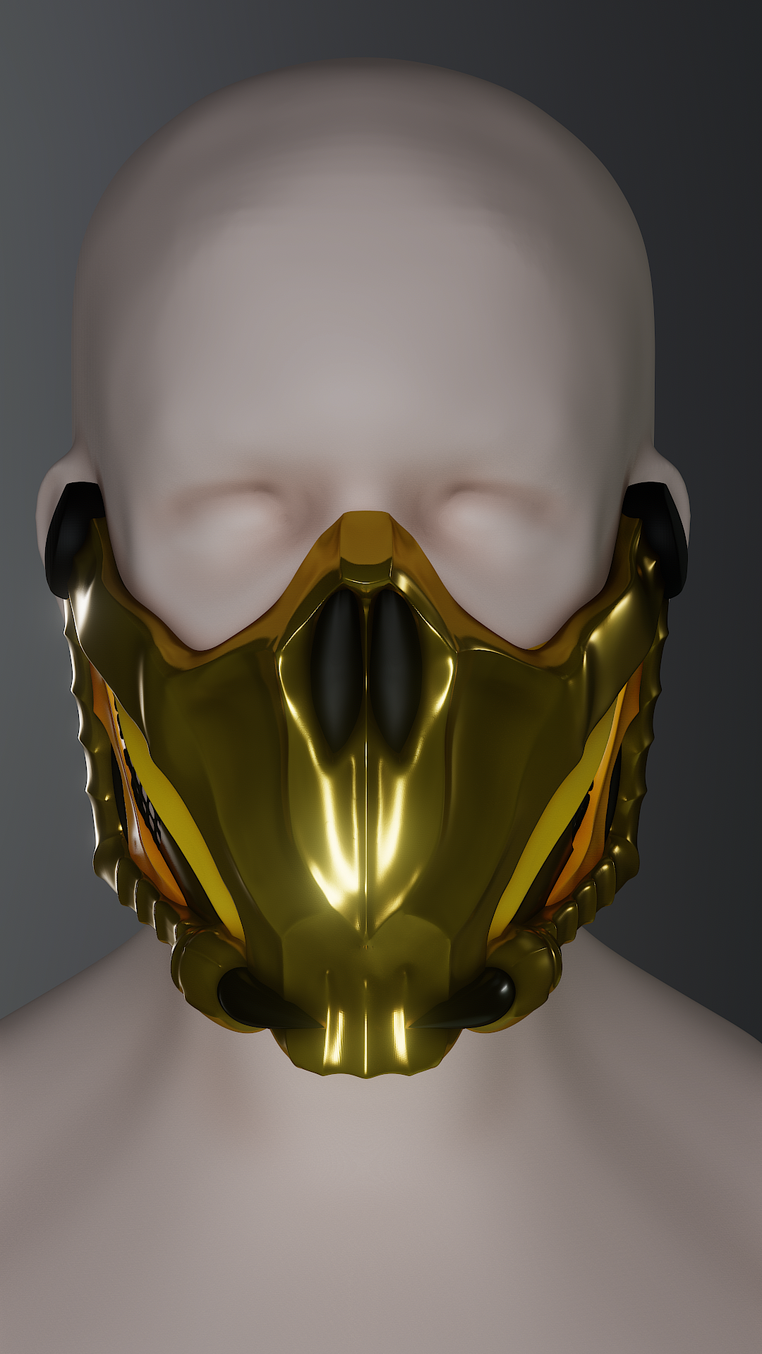 scorpion mask - mortal kombat Fashion 3D print model - Mito3D