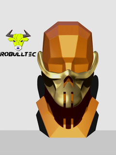 scorpion mask - mortal kombat 3 mk3 cosplay costume videogames video games mortalkombat halloween robulltec 3d print model - Mito3D