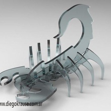 scorpion model design engineering 3d print model - Mito3D