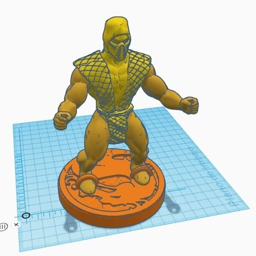 escorpião réptil clássico mortal kombat motu homem professor universo Shao Kahn personalizado Ermac sub fumaça novato Saibot 3D print model - Mito3D