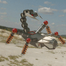akrep robot, mecha tamamen hileli sanat robot var 3d print model - Mito3D