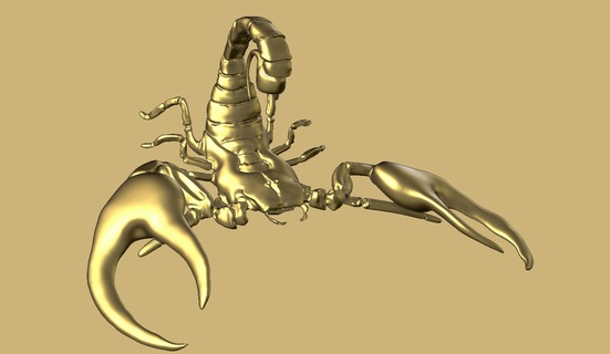 escorpião arte aranha inseto erro 3d print model - Mito3D