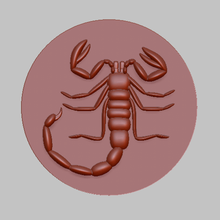 scorpion fichier stl art un soulagement la cnc de l'imprimante 3d animal logo 3d print model - Mito3D