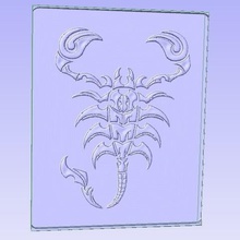 scorpion various relief stl 3d 3d print model - Mito3D
