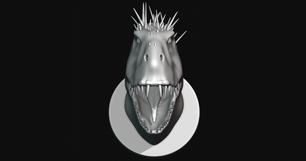 escorpiones rex cabeza 3d impresión modelo 3d print model - Mito3D