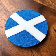 Scozia bandiera sottobicchieri 3d print model - Mito3D