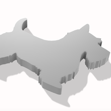 scottish terrier key ring 3d print model - Mito3D