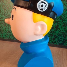 Écossais Tintin buste noir île 3d print model - Mito3D