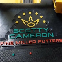Scotty cameron golfe placa 3d print model - Mito3D