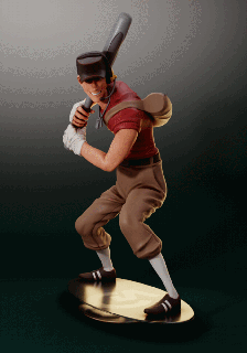scout team fortress 2 figure teamfortress2 3dprint character male game 3d print model - Mito3D