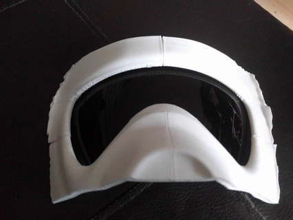 scout trooper eye pieces mould perspex star wars costume 3d print model - Mito3D