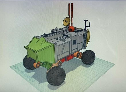 erkunden Fahrzeug 1 35 Modellieren Wissenschaft Fiktion Fahrzeuge Forscher 3d print model - Mito3D